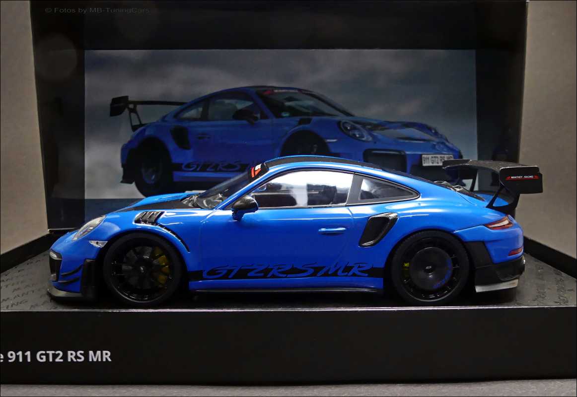 1:18 Porsche 911 [991.2] GT2 RS MR Manthey Racing blau- schwarz Collector Edition